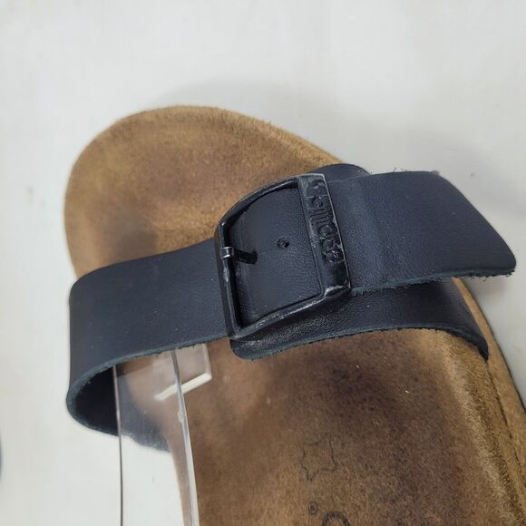 Birkenstock Papillio Sandals Womens EU40 US9.5 Soley Black Leather Wedge Buckles - Picture 13 of 13